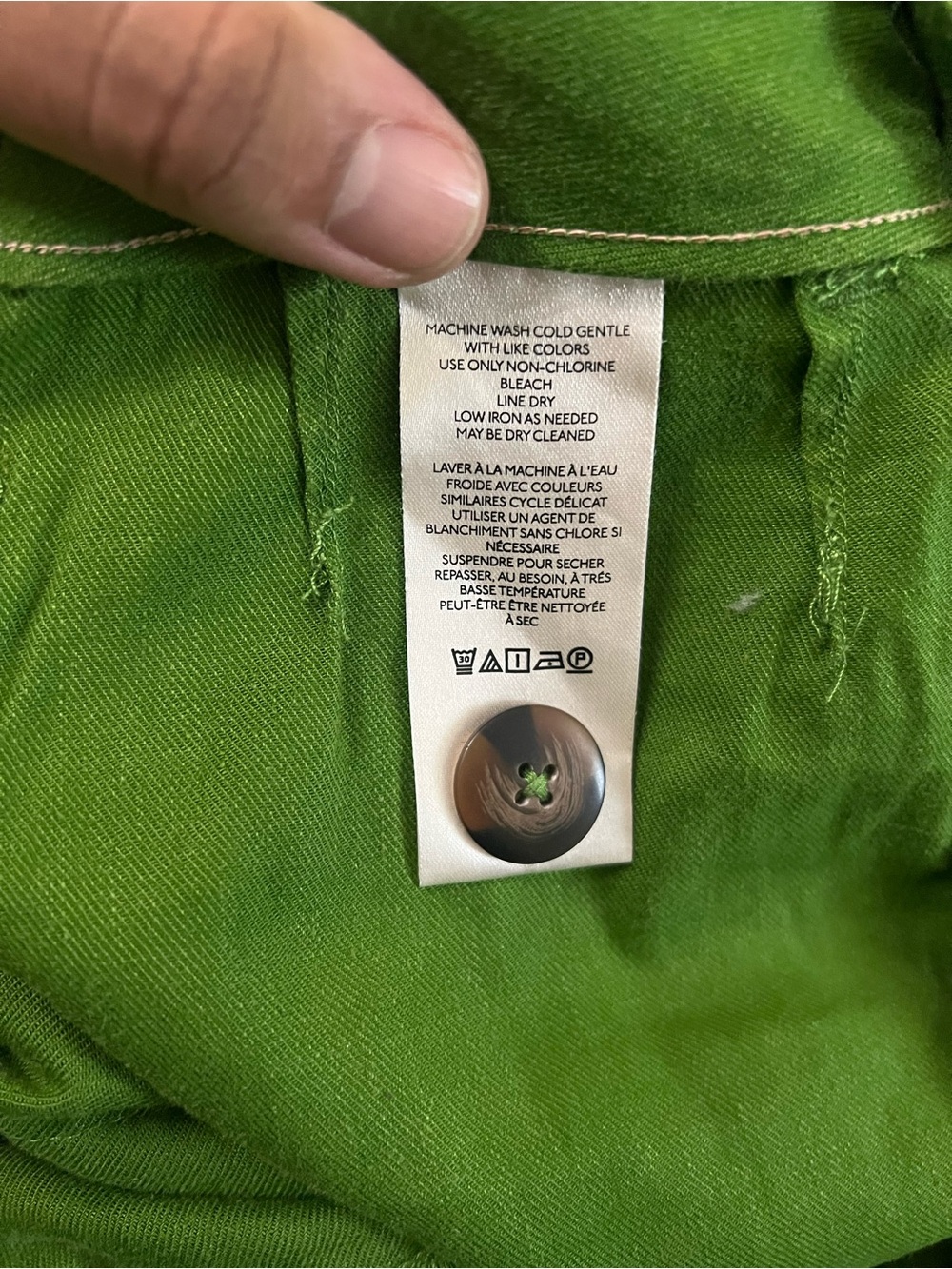 Anthropologie By Maeve The Colette Linens Crop Wide-Leg Green Pants Size 16 - Picture 3 of 13